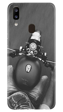 Royal Enfield Mobile Back Case for Samsung Galaxy A20 (Design - 382)