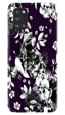 white flowers Mobile Back Case for Samsung Galaxy A31 (Design - 7)