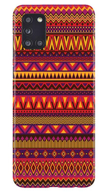 Zigzag line pattern2 Mobile Back Case for Samsung Galaxy A31 (Design - 10)