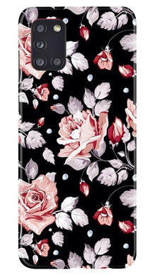 Pink rose Mobile Back Case for Samsung Galaxy A31 (Design - 12)
