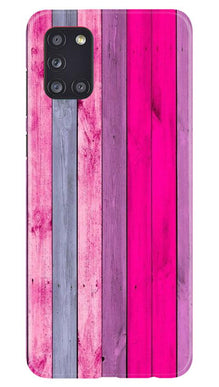 Wooden look Mobile Back Case for Samsung Galaxy A31 (Design - 24)