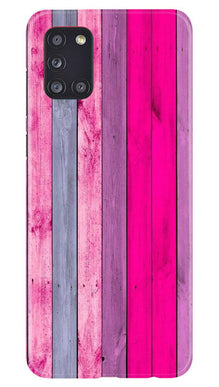 Wooden look Mobile Back Case for Samsung Galaxy A31 (Design - 24)