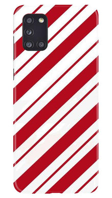 Red White Mobile Back Case for Samsung Galaxy A31 (Design - 44)