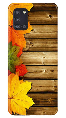 Wooden look3 Mobile Back Case for Samsung Galaxy A31 (Design - 61)