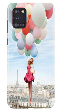 Girl with Baloon Mobile Back Case for Samsung Galaxy A31 (Design - 84)