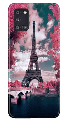 Eiffel Tower Mobile Back Case for Samsung Galaxy A31  (Design - 101)