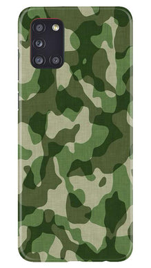 Army Camouflage Mobile Back Case for Samsung Galaxy A31  (Design - 106)