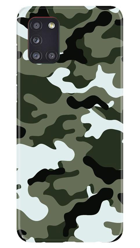 Army Camouflage Case for Samsung Galaxy A31  (Design - 108)