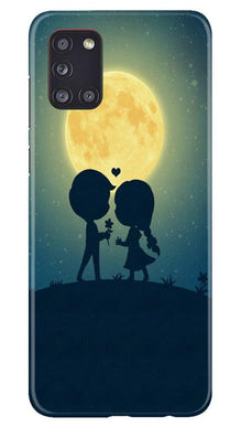 Love Couple Mobile Back Case for Samsung Galaxy A31  (Design - 109)