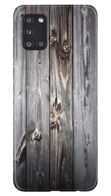 Wooden Look Mobile Back Case for Samsung Galaxy A31  (Design - 114)