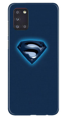 Superman Superhero Mobile Back Case for Samsung Galaxy A31  (Design - 117)