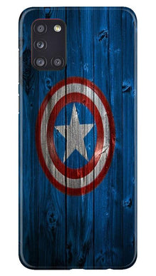 Captain America Superhero Mobile Back Case for Samsung Galaxy A31  (Design - 118)