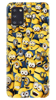 Minions Mobile Back Case for Samsung Galaxy A31  (Design - 126)