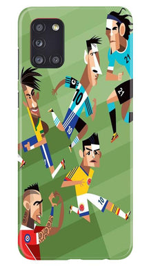 Football Mobile Back Case for Samsung Galaxy A31  (Design - 166)