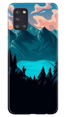 Mountains Mobile Back Case for Samsung Galaxy A31 (Design - 186)