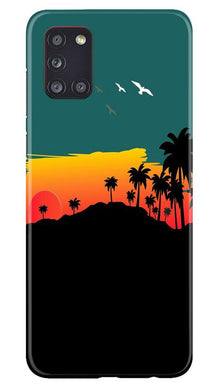 Sky Trees Mobile Back Case for Samsung Galaxy A31 (Design - 191)