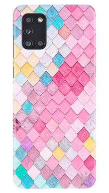 Pink Pattern Mobile Back Case for Samsung Galaxy A31 (Design - 215)