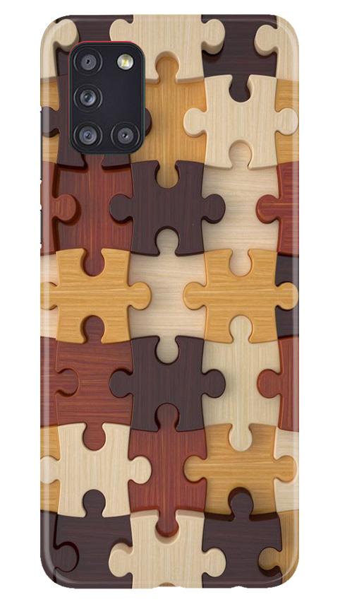 Puzzle Pattern Case for Samsung Galaxy A31 (Design No. 217)
