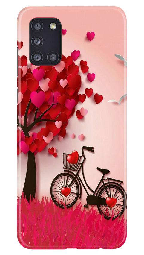 Red Heart Cycle Case for Samsung Galaxy A31 (Design No. 222)