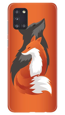 Wolf  Mobile Back Case for Samsung Galaxy A31 (Design - 224)