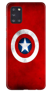 Captain America Mobile Back Case for Samsung Galaxy A31 (Design - 249)
