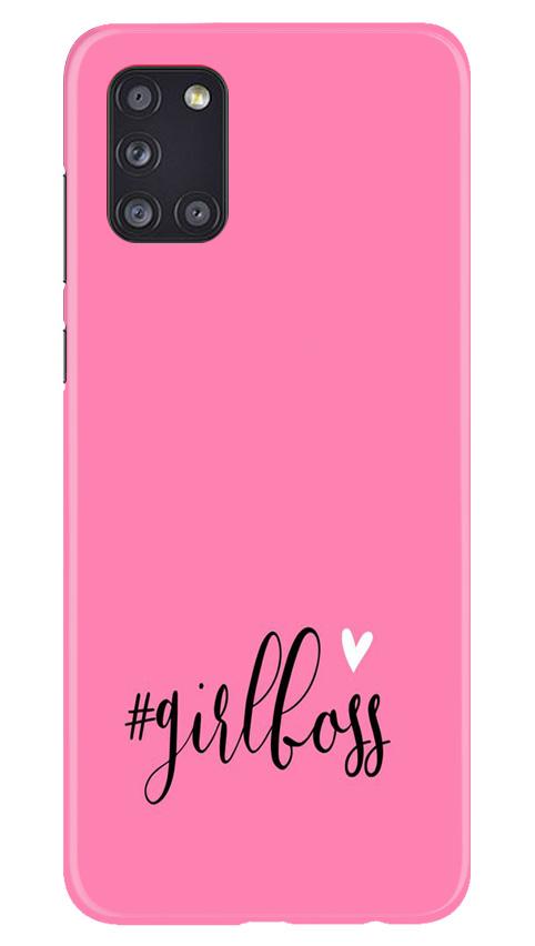 Girl Boss Pink Case for Samsung Galaxy A31 (Design No. 269)