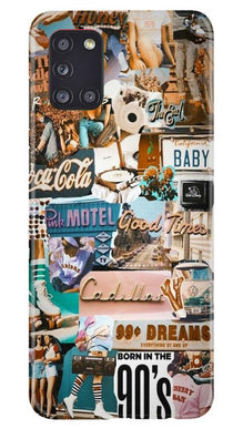 Vintage Design Mobile Back Case for Samsung Galaxy A31 (Design - 284)