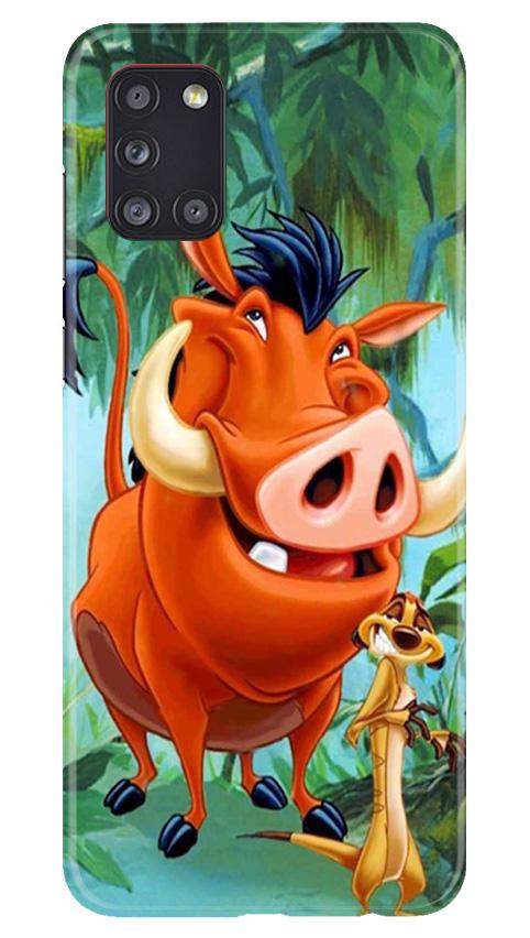 Timon and Pumbaa Mobile Back Case for Samsung Galaxy A31 (Design - 305)