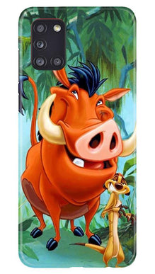 Timon and Pumbaa Mobile Back Case for Samsung Galaxy A31 (Design - 305)
