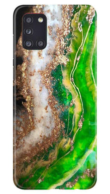 Marble Texture Mobile Back Case for Samsung Galaxy A31 (Design - 307)
