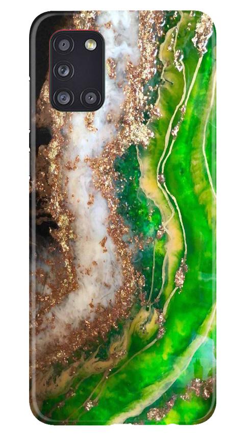 Marble Texture Mobile Back Case for Samsung Galaxy A31 (Design - 307)