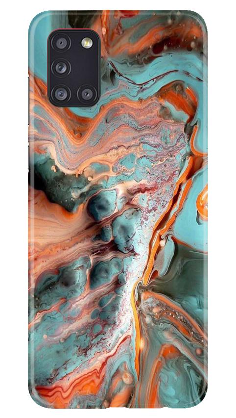 Marble Texture Mobile Back Case for Samsung Galaxy A31 (Design - 309)