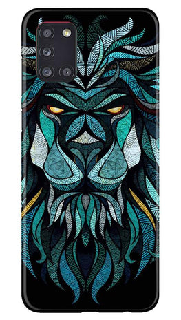 Lion Mobile Back Case for Samsung Galaxy A31 (Design - 314)