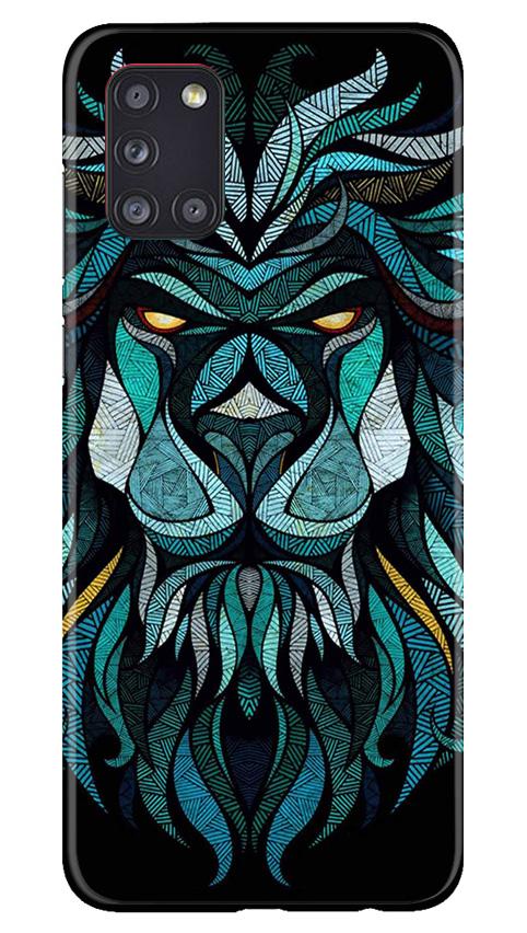 Lion Mobile Back Case for Samsung Galaxy A31 (Design - 314)
