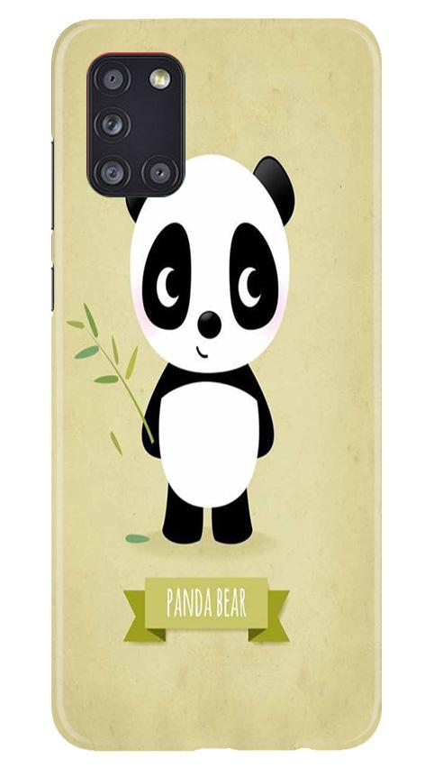 Panda Bear Mobile Back Case for Samsung Galaxy A31 (Design - 317)
