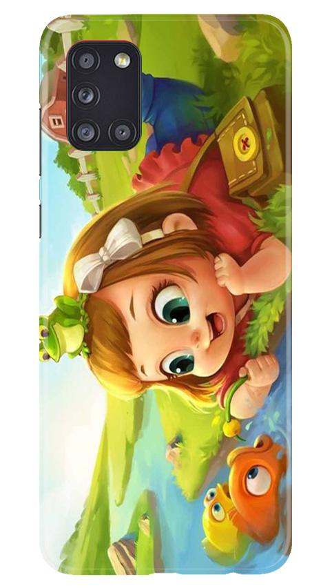 Baby Girl Mobile Back Case for Samsung Galaxy A31 (Design - 339)