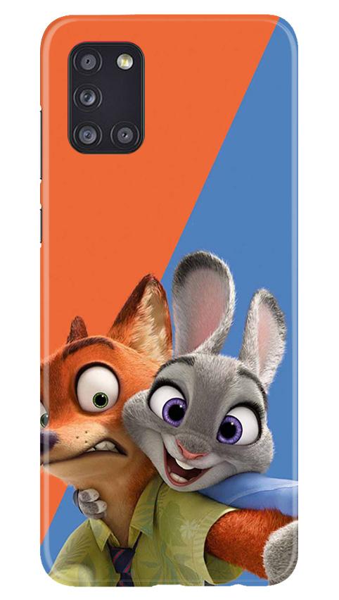 Cartoon Mobile Back Case for Samsung Galaxy A31 (Design - 346)
