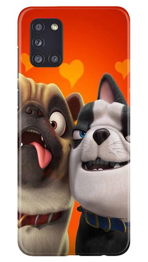 Dog Puppy Mobile Back Case for Samsung Galaxy A31 (Design - 350)
