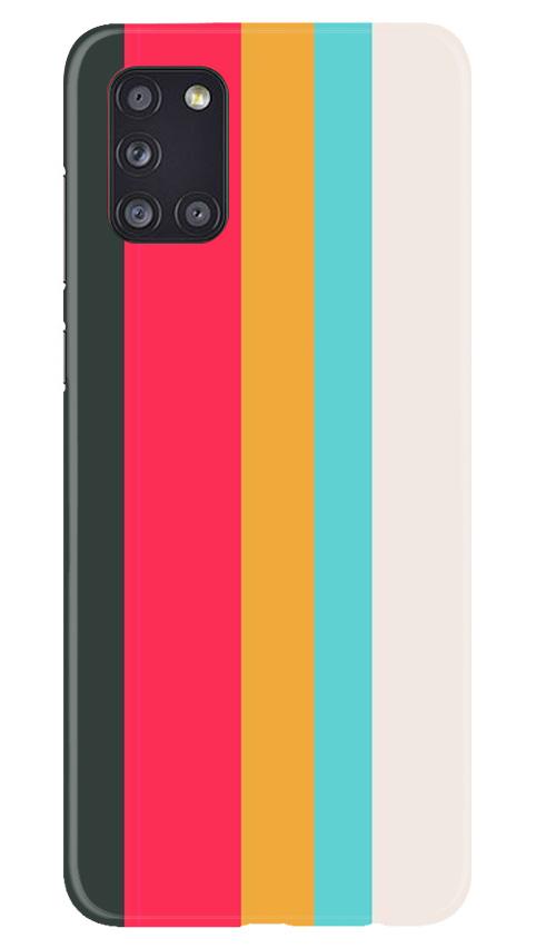 Color Pattern Mobile Back Case for Samsung Galaxy A31 (Design - 369)