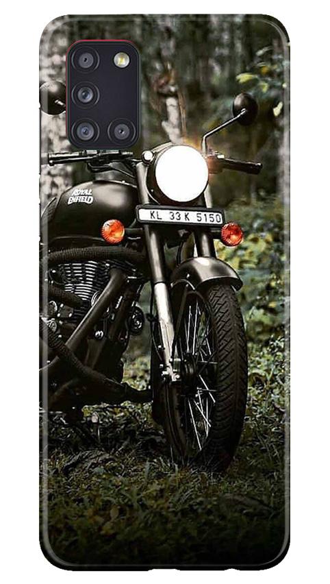 Royal Enfield Mobile Back Case for Samsung Galaxy A31 (Design - 384)