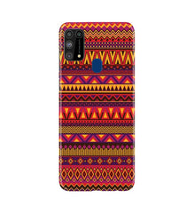 Zigzag line pattern2 Mobile Back Case for Samsung Galaxy M31 (Design - 10)