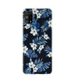 White flowers Blue Background2 Case for Samsung Galaxy M31