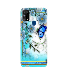 Blue Butterfly Mobile Back Case for Samsung Galaxy M31 (Design - 21)