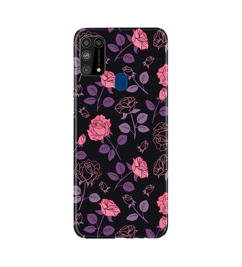 Rose Black Background Case for Samsung Galaxy M31