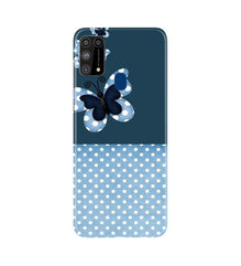 White dots Butterfly Mobile Back Case for Samsung Galaxy M31 (Design - 31)