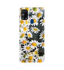 White flowers2 Mobile Back Case for Samsung Galaxy M31 (Design - 62)