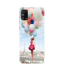 Girl with Baloon Mobile Back Case for Samsung Galaxy M31 (Design - 84)