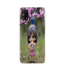Cute Girl Mobile Back Case for Samsung Galaxy M31 (Design - 92)