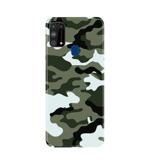 Army Camouflage Mobile Back Case for Samsung Galaxy M31  (Design - 108)