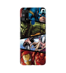 Avengers Superhero Mobile Back Case for Samsung Galaxy M31  (Design - 124)